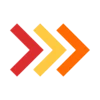 Illustration de flèches de progression en dégradé jaune, orange et rouge, représentant l'avancement pour préparer son summer body.